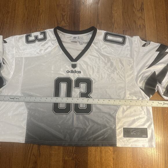 Adidas Adilenium XL Season 3 Graphic Jersey Women's Lifestyle Top JX9216 White - Picture 10 of 13